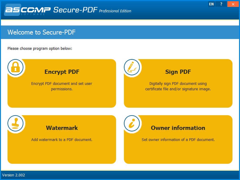 Secure-PDF Screenshot